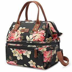 For Women Wide Open Insulated Lunch Box With Double Deck Lar